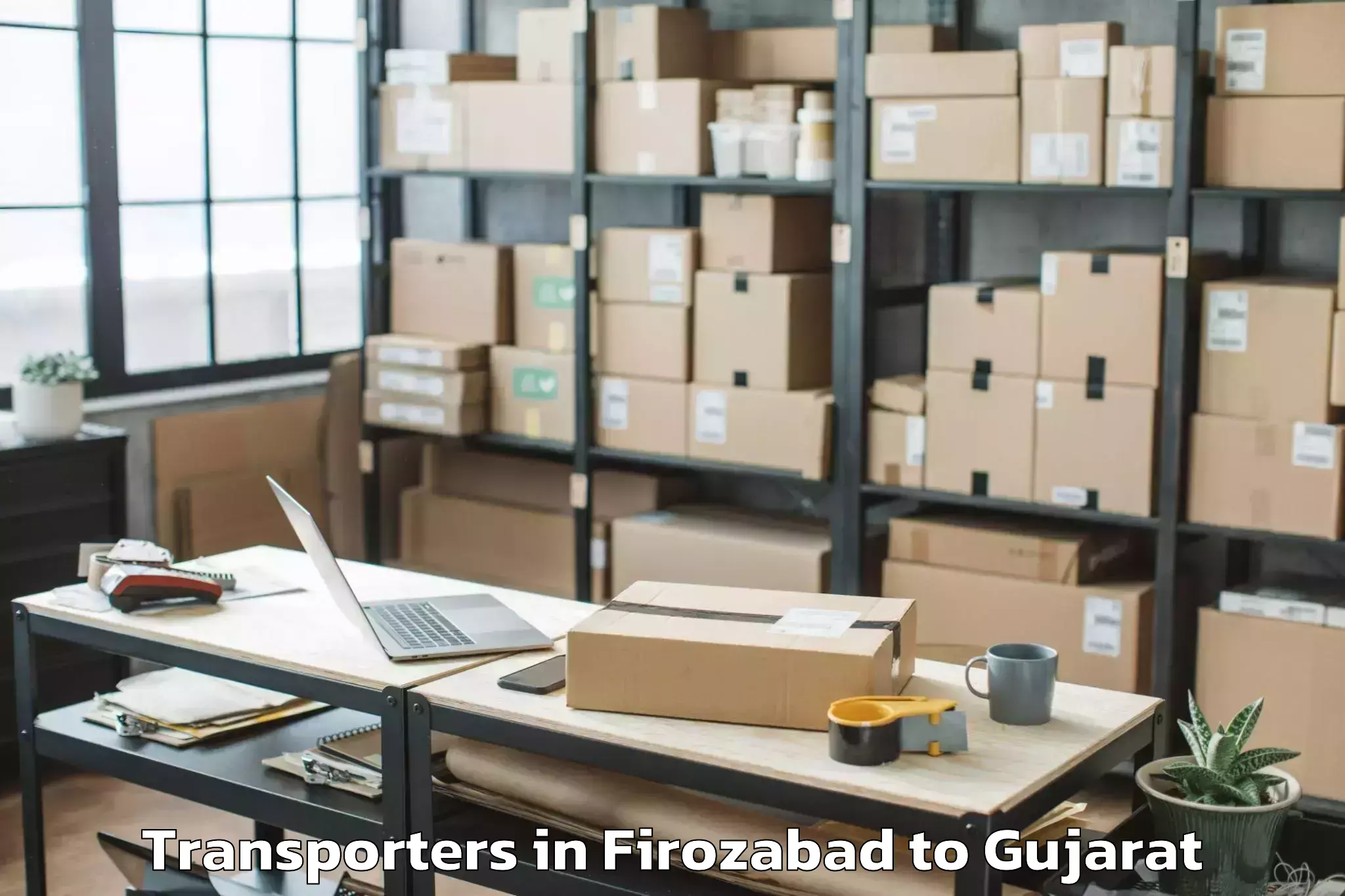 Book Firozabad to Gujarat University Of Transpla Transporters Online